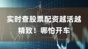 实时查股票配资越活越精致！哪怕开车